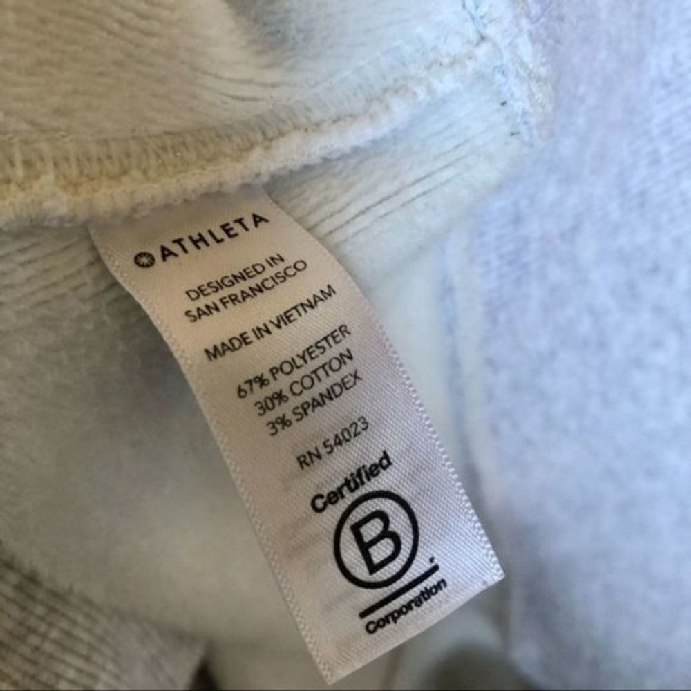 Athleta cozy karma fog heather gray half zip hoodie xs - Picture 4 of 9